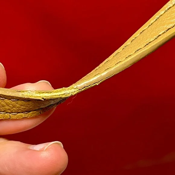 Nine West Red Tote with Tan Straps - Picture 10 of 16